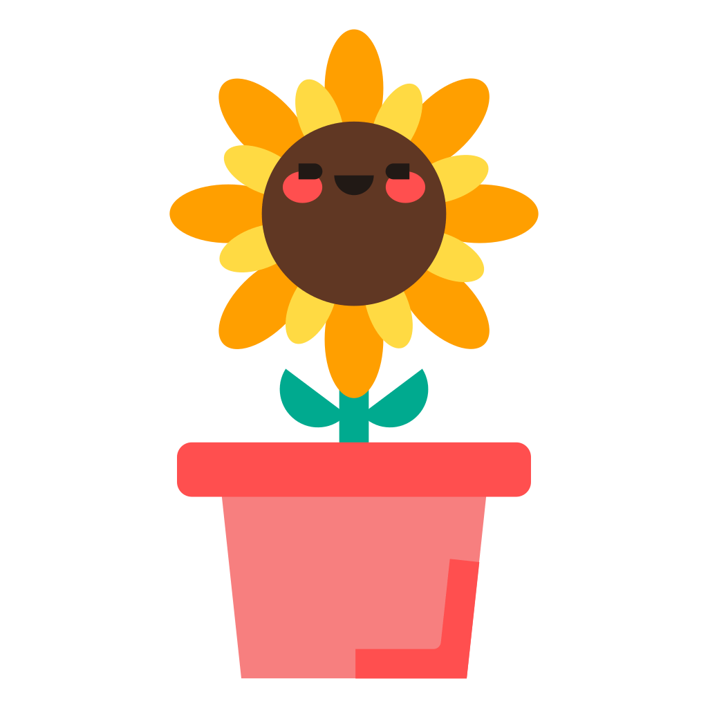 Flower, pot, plant, floral, garden, emoji icon Download on Iconfinder