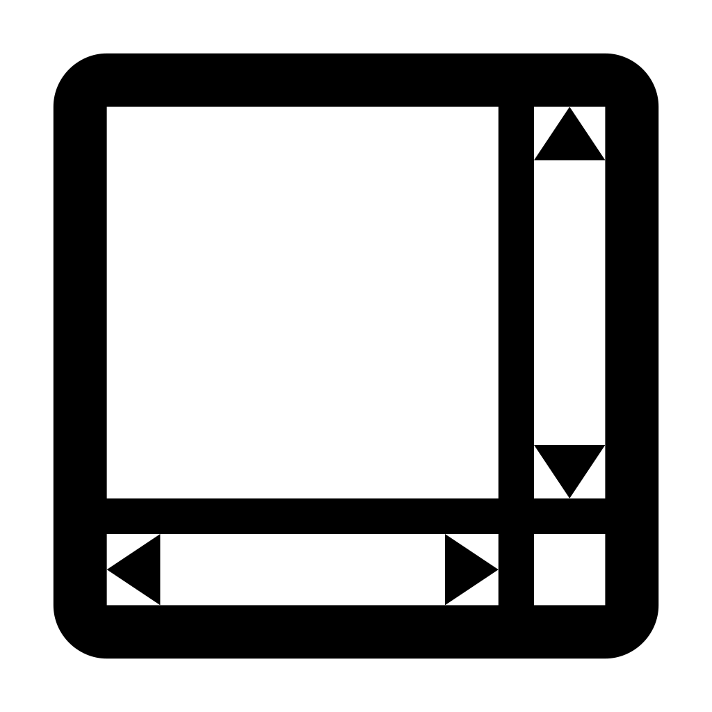 Browser, scroll, scrollbars, ui, webpage, window icon Download on