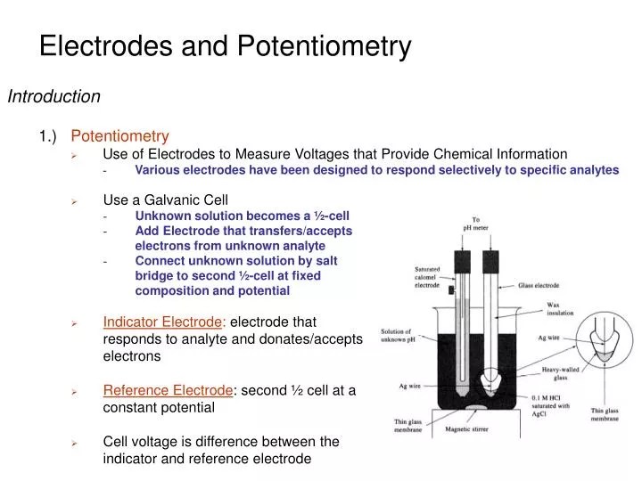 PPT Electrodes and Potentiometry PowerPoint Presentation, free