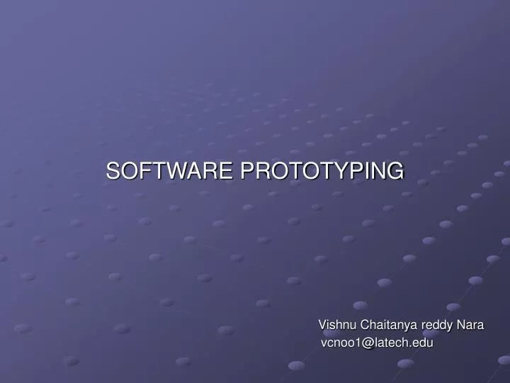 PPT SOFTWARE PROTOTYPING PowerPoint Presentation, free download ID1137079