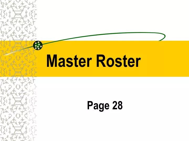 PPT Master Roster PowerPoint Presentation, free download ID1236021
