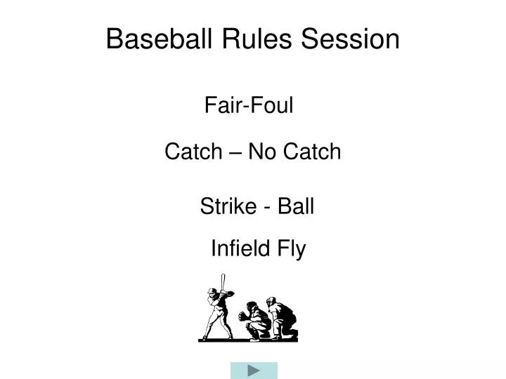 PPT Baseball Rules Session PowerPoint Presentation, free download ID1256976