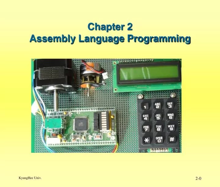 PPT Chapter 2 Assembly Language Programming PowerPoint Presentation