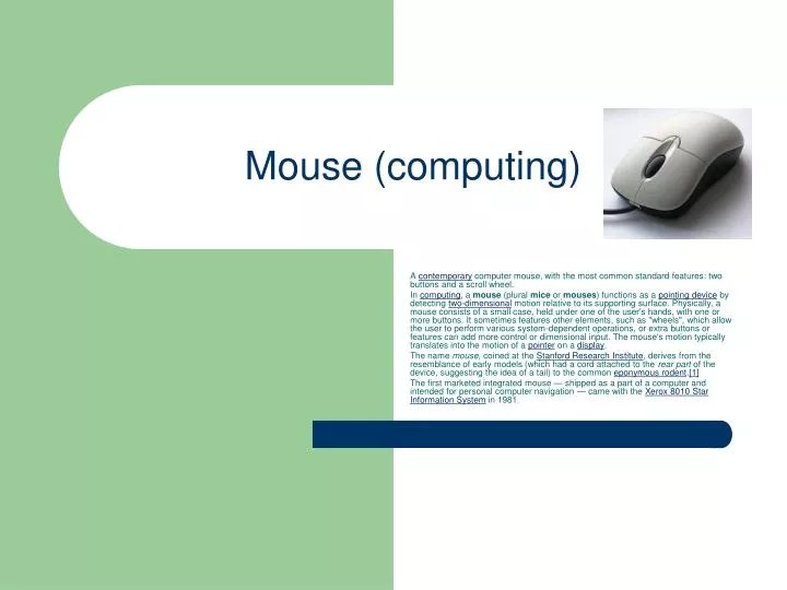 PPT Mouse PowerPoint Presentation, free download ID1328241