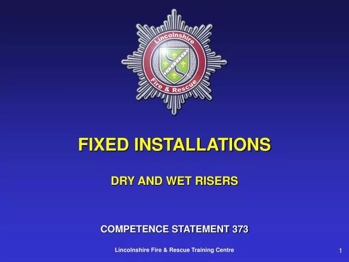 PPT FIXED INSTALLATIONS PowerPoint Presentation, free download ID