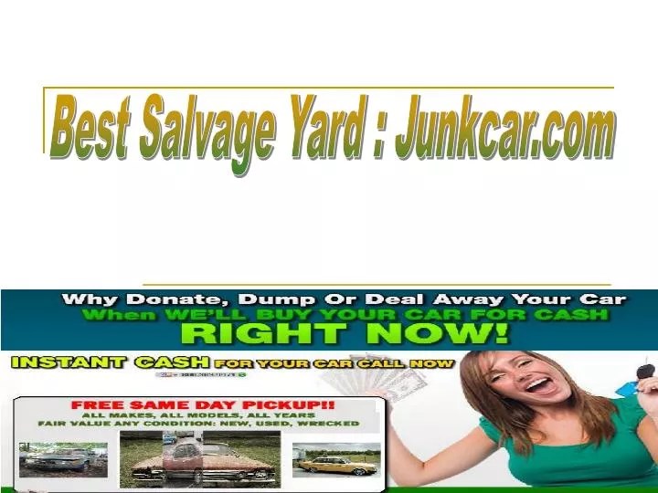 PPT salvage yards PowerPoint Presentation, free download ID141815