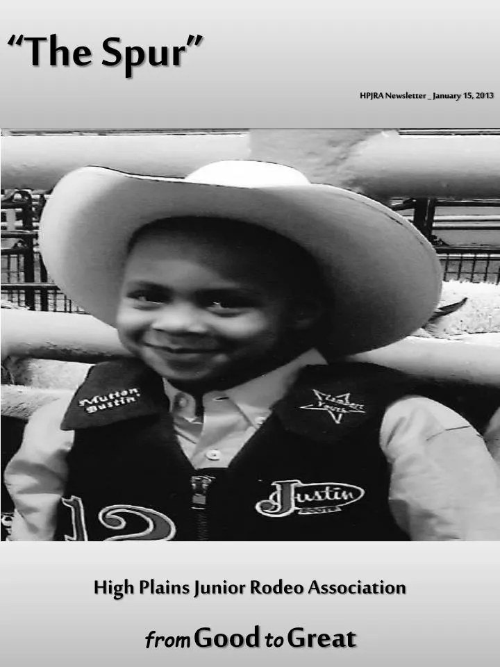 PPT High Plains Junior Rodeo Association PowerPoint Presentation