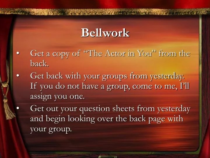 PPT Bellwork PowerPoint Presentation, free download ID1477178