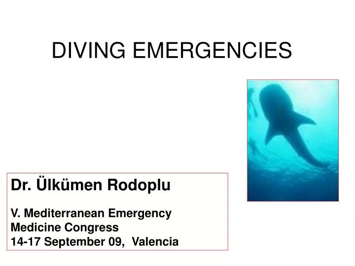 PPT DIVING EMERGENCIES PowerPoint Presentation, free download ID178266