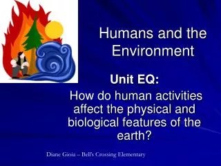 PPT - Humans and the Environment PowerPoint Presentation, free download