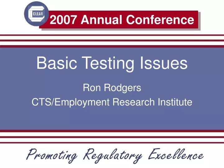 PPT Basic Testing Issues PowerPoint Presentation, free download ID