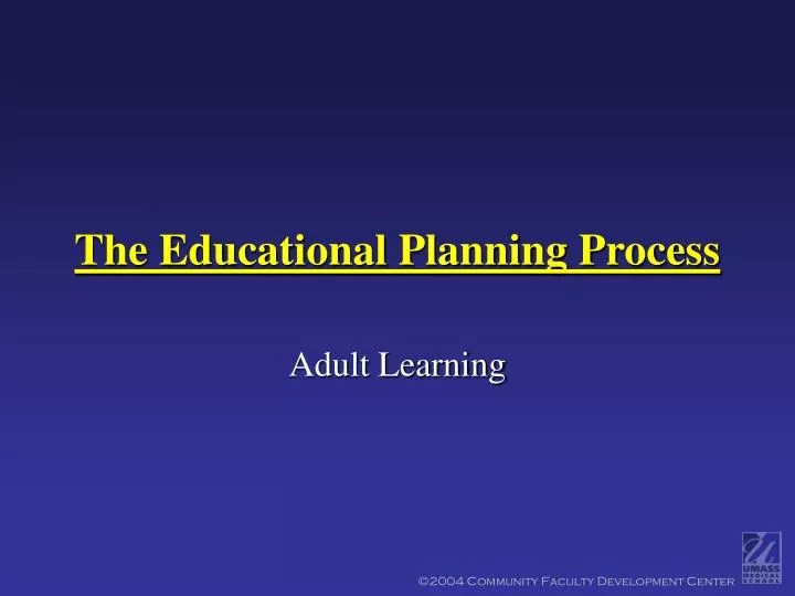 PPT The Educational Planning Process PowerPoint Presentation, free