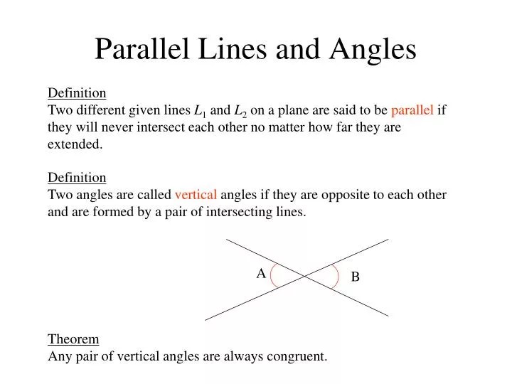 PPT Parallel Lines and Angles PowerPoint Presentation, free download