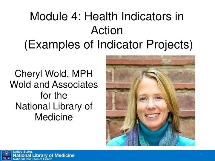 PPT Module 4 Health Indicators in Action (Examples of Indicator Projects) PowerPoint