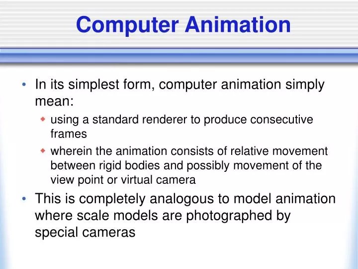PPT Computer Animation PowerPoint Presentation, free download ID581691