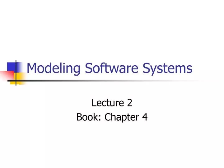 PPT Modeling Software Systems PowerPoint Presentation, free download