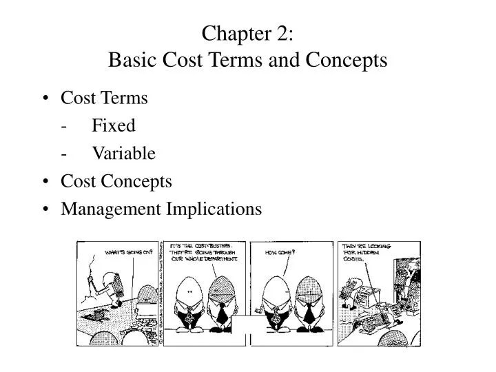 PPT Chapter 2 Basic Cost Terms and Concepts PowerPoint Presentation