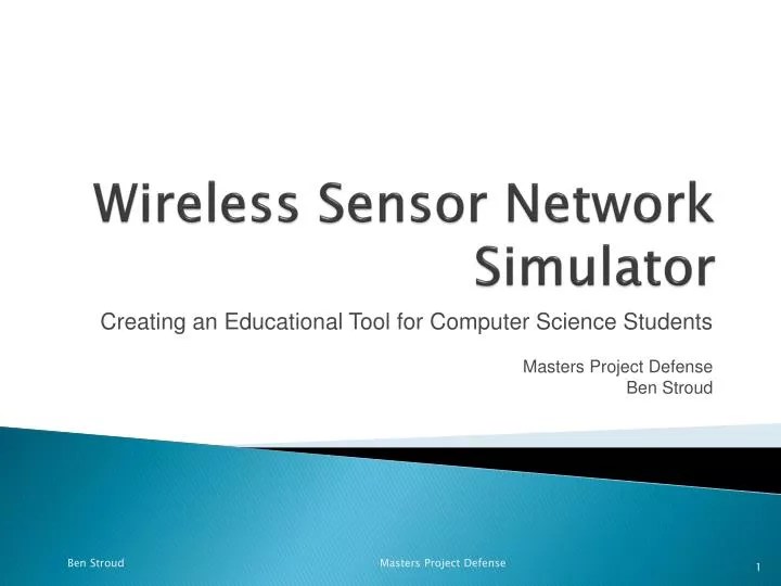 PPT Wireless Sensor Network Simulator PowerPoint Presentation, free