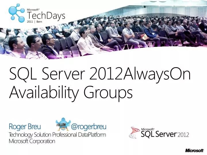 PPT SQL Server 2012AlwaysOn Availability Groups PowerPoint