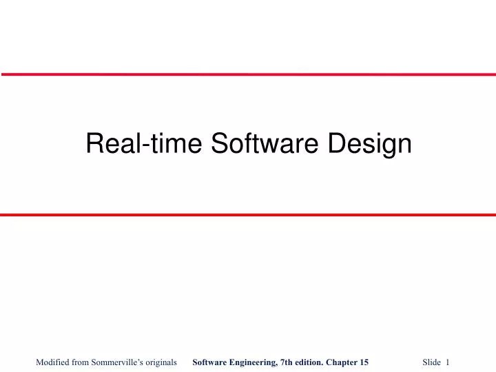 PPT Realtime Software Design PowerPoint Presentation, free download