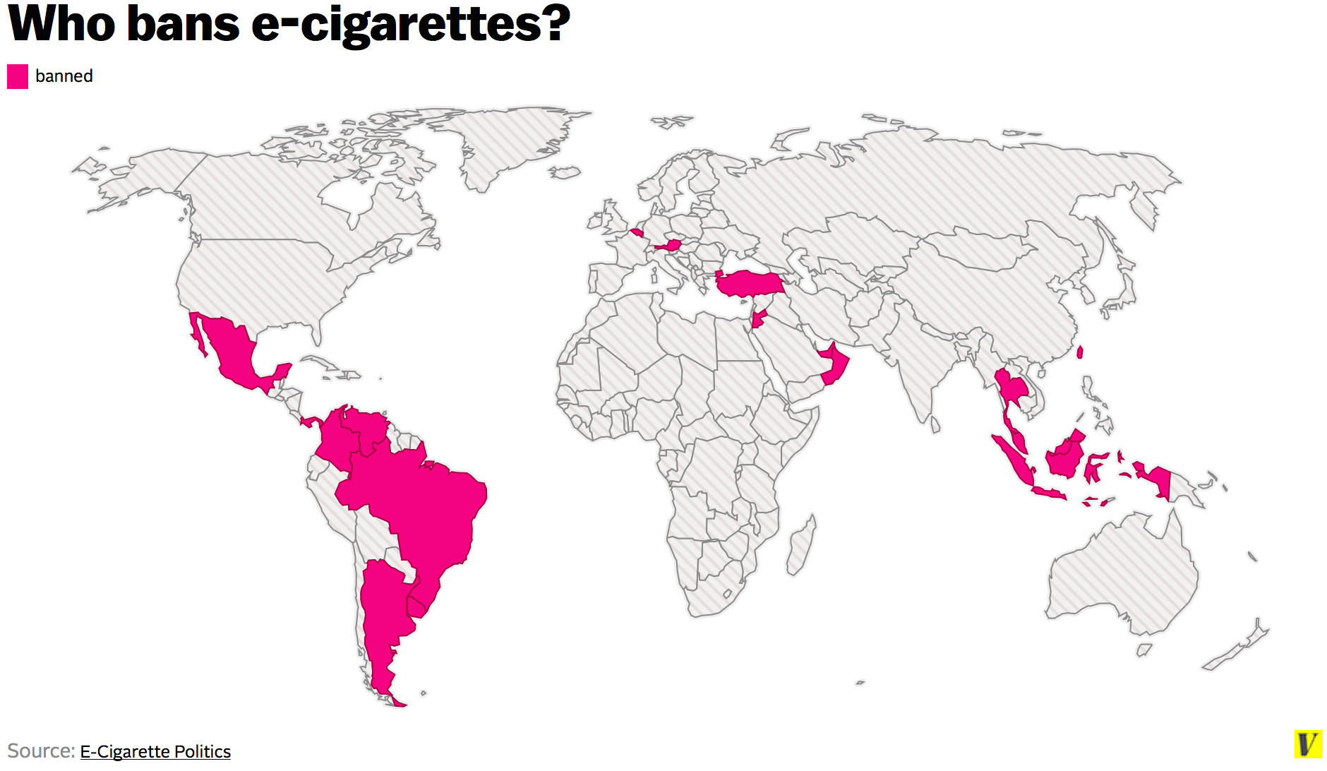Why the US hasn't banned vaping — and a map of countries that have Vox