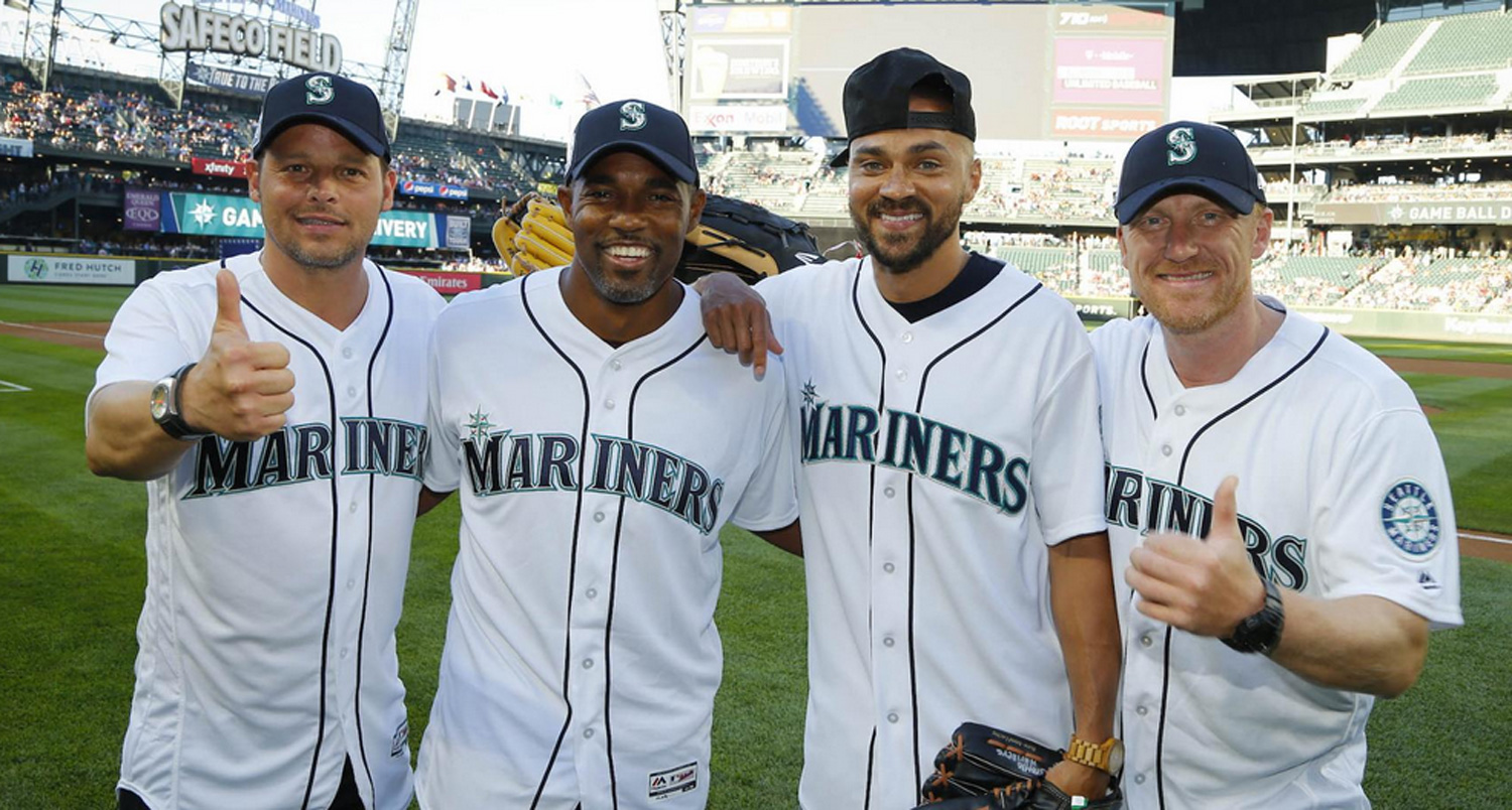 ‘Grey’s Anatomy’ Men Throw First Pitch at Mariners Game