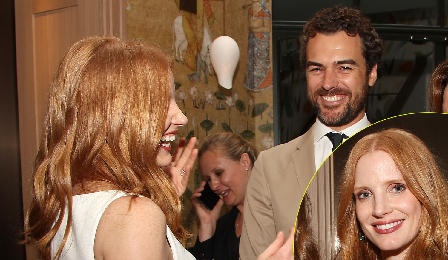 Jessica Chastain Flashes Wedding Ring at ‘Detroit’ Screening Alongside