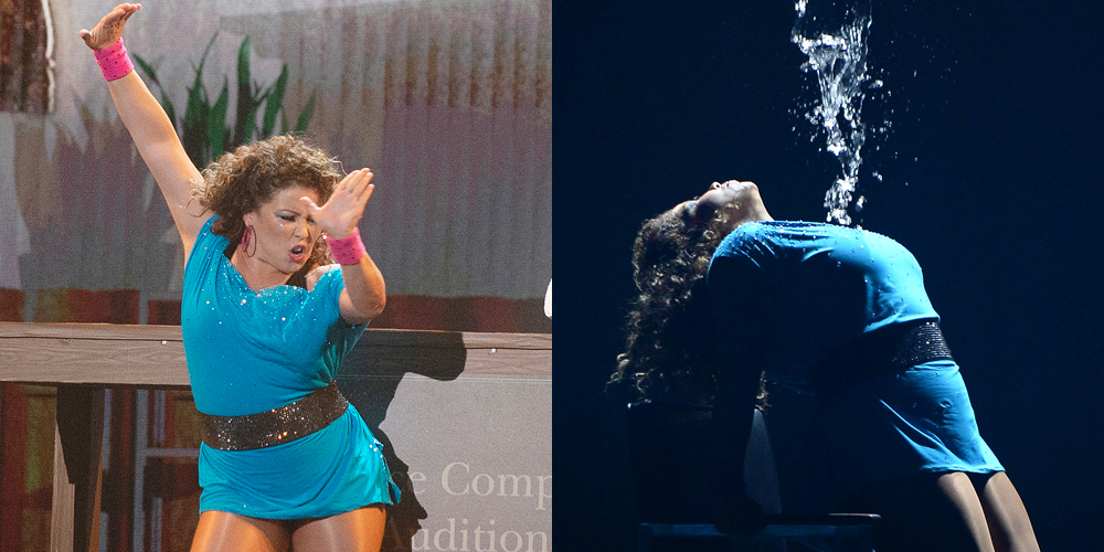 Justina Machado Recreated the ‘Flashdance’ Water Scene on ‘DWTS