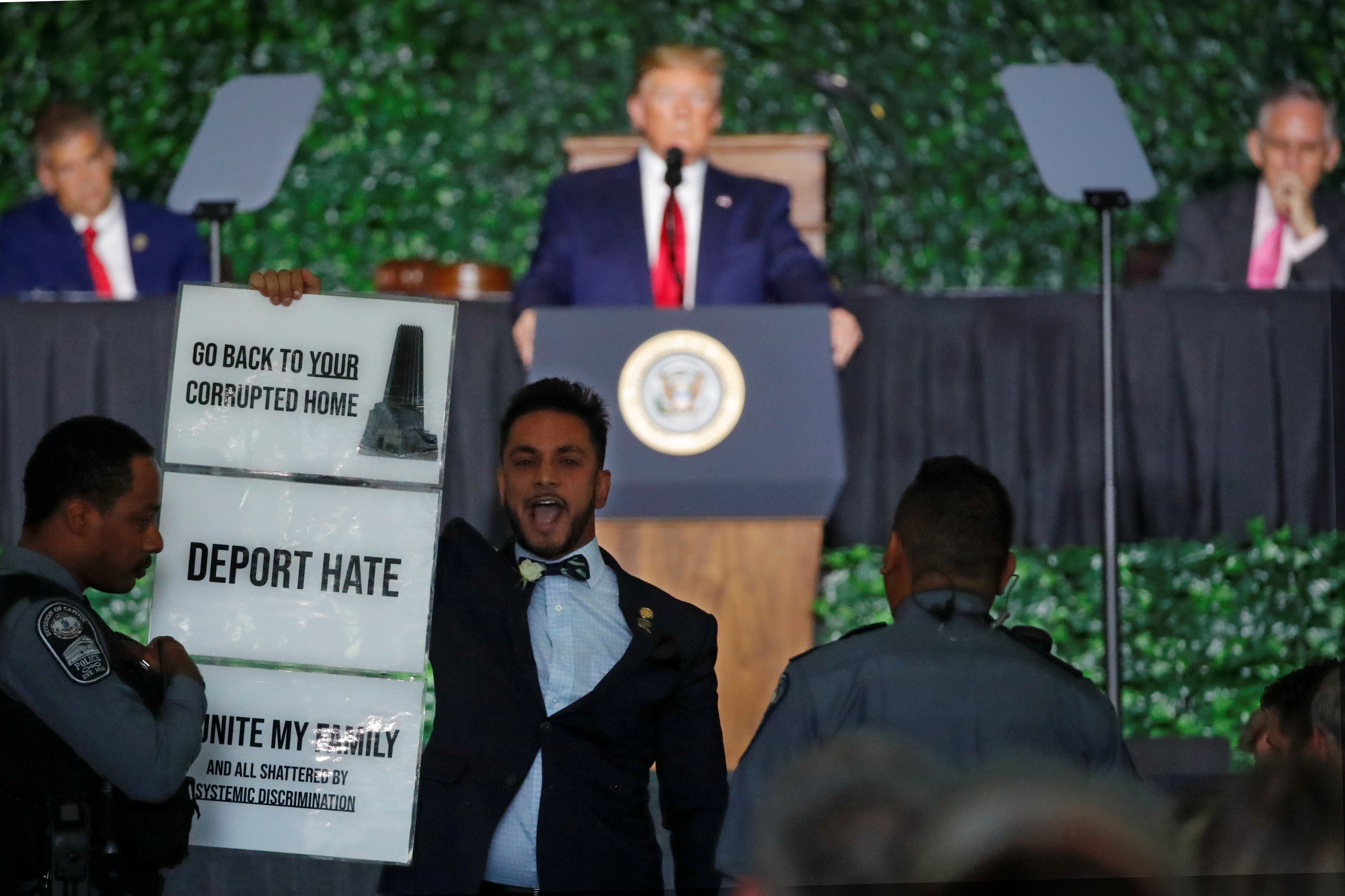 ‘You Can’t Send Us Back!’ Democratic Assemblyman Disrupts Trump