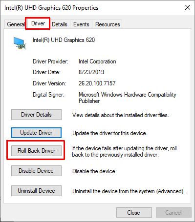Intel UHD Graphics 620 | Driver Finder