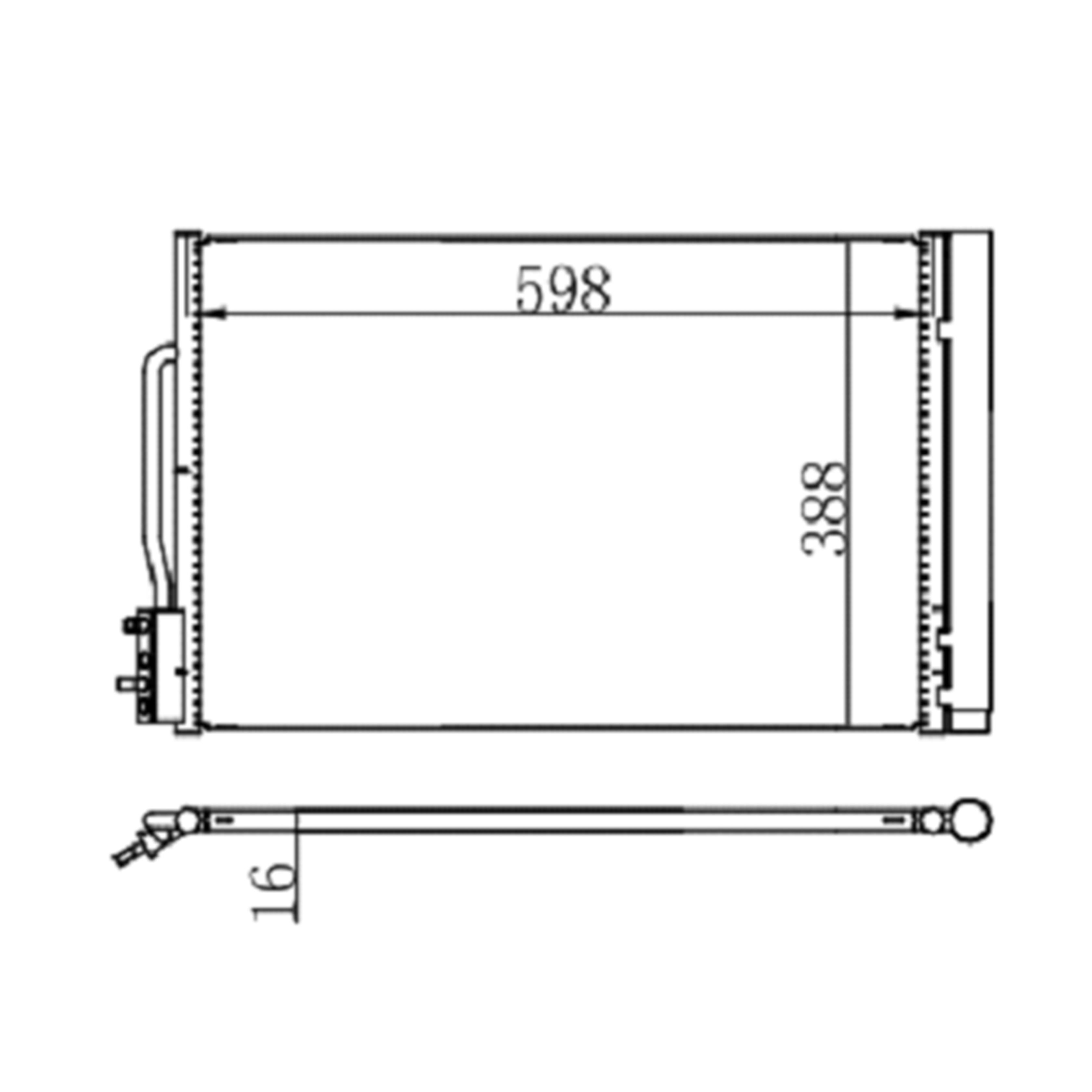 Condenser, air conditioning OPEL Insignia FE8001 Faroussi Store