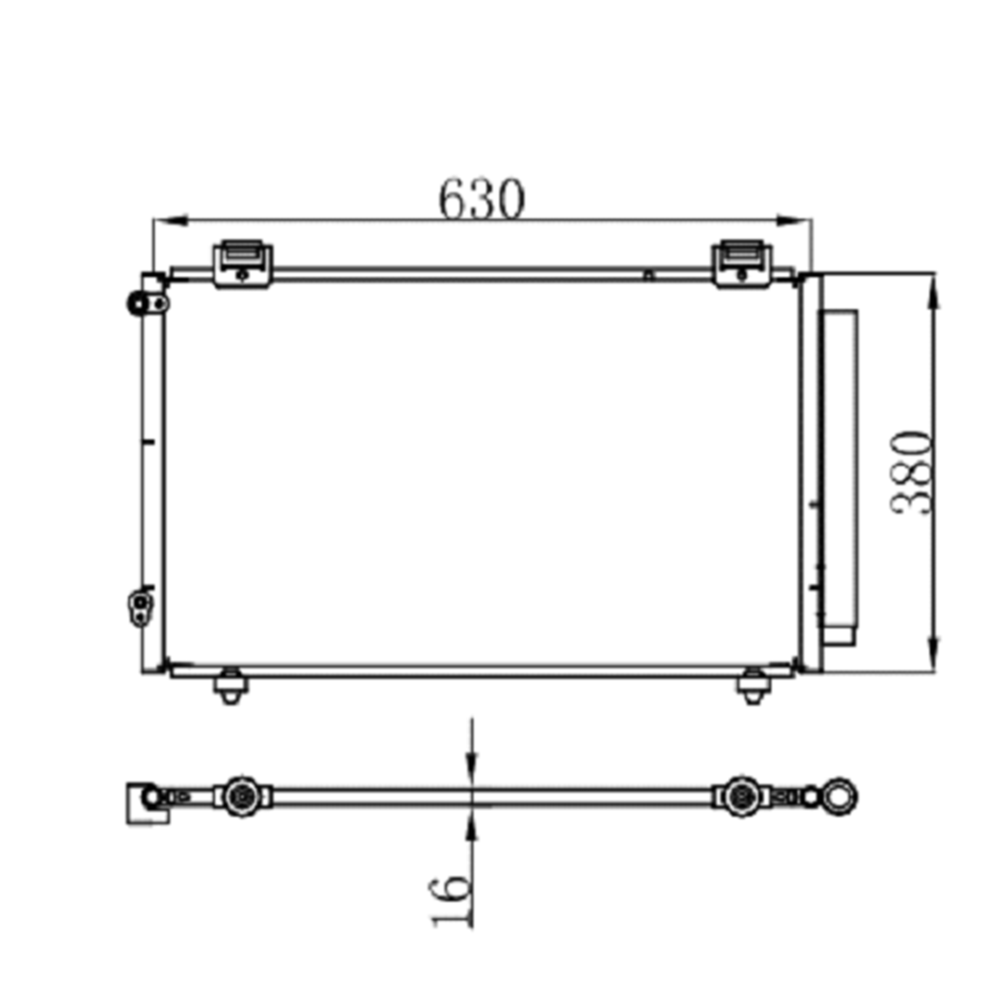 Condenser, air conditioning Toyota FE8003 Faroussi Store