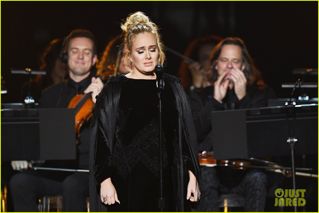 Adele Grammys 2017 Celebs React to Stopping Performance Photo
