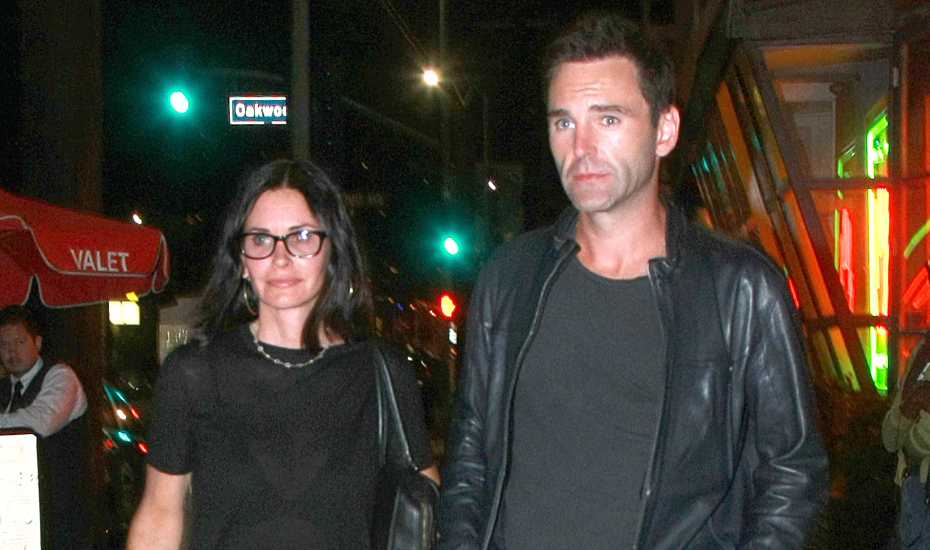 Courteney Cox Did Not Join Jennifer Aniston & Justin Theroux On Their