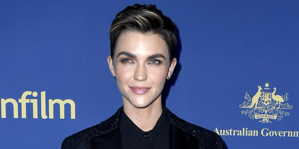 Ruby Rose Debuts Hot Pink & Blue Buzzed Hair Style During Quarantine