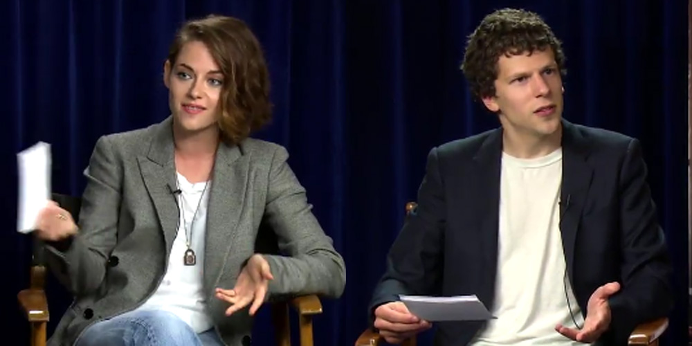 Kristen Stewart & Jesse Eisenberg Have an Awkward Interview (Video