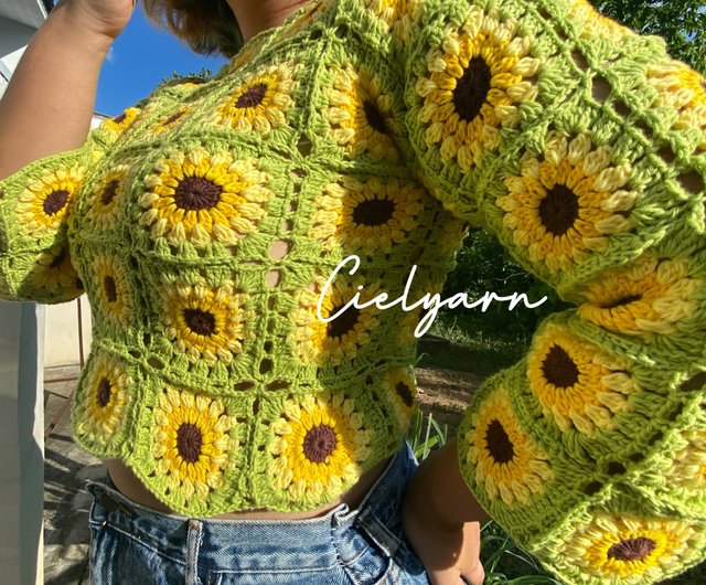 Sunflower Crochet Top Pattern truongquoctesaigon.edu.vn