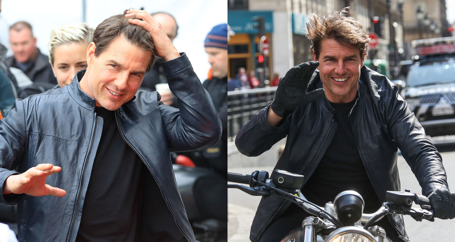 Tom Cruise Fixes His Hair After Filming ‘Mission ...