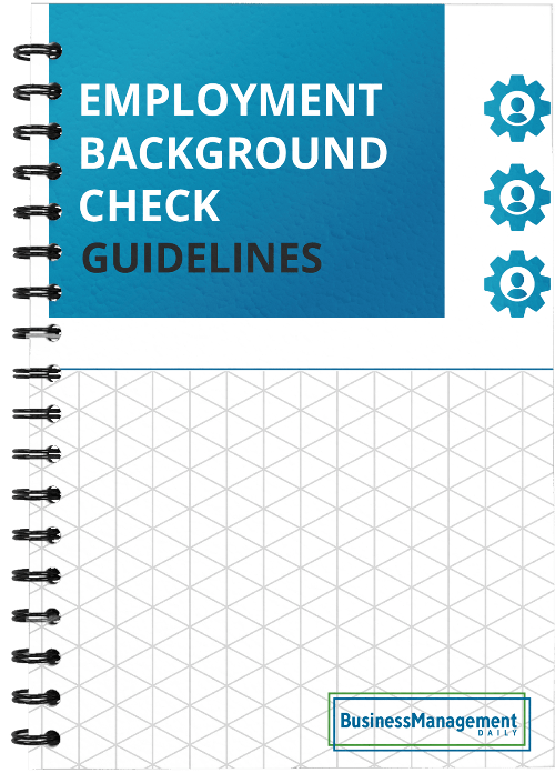 Employment Background Check Guidelines