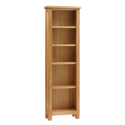 Lyon Petite Oak Slim Bookcase 5 Shelves (P362) with Free Delivery The