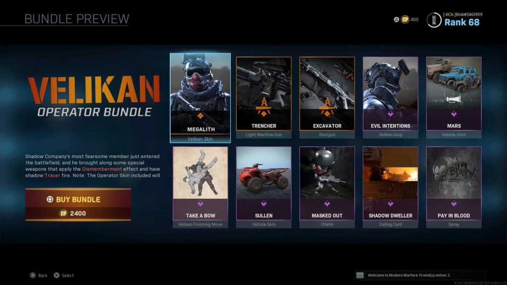 How to unlock Velikan Operator Bundle in Call of Duty Modern Warfare