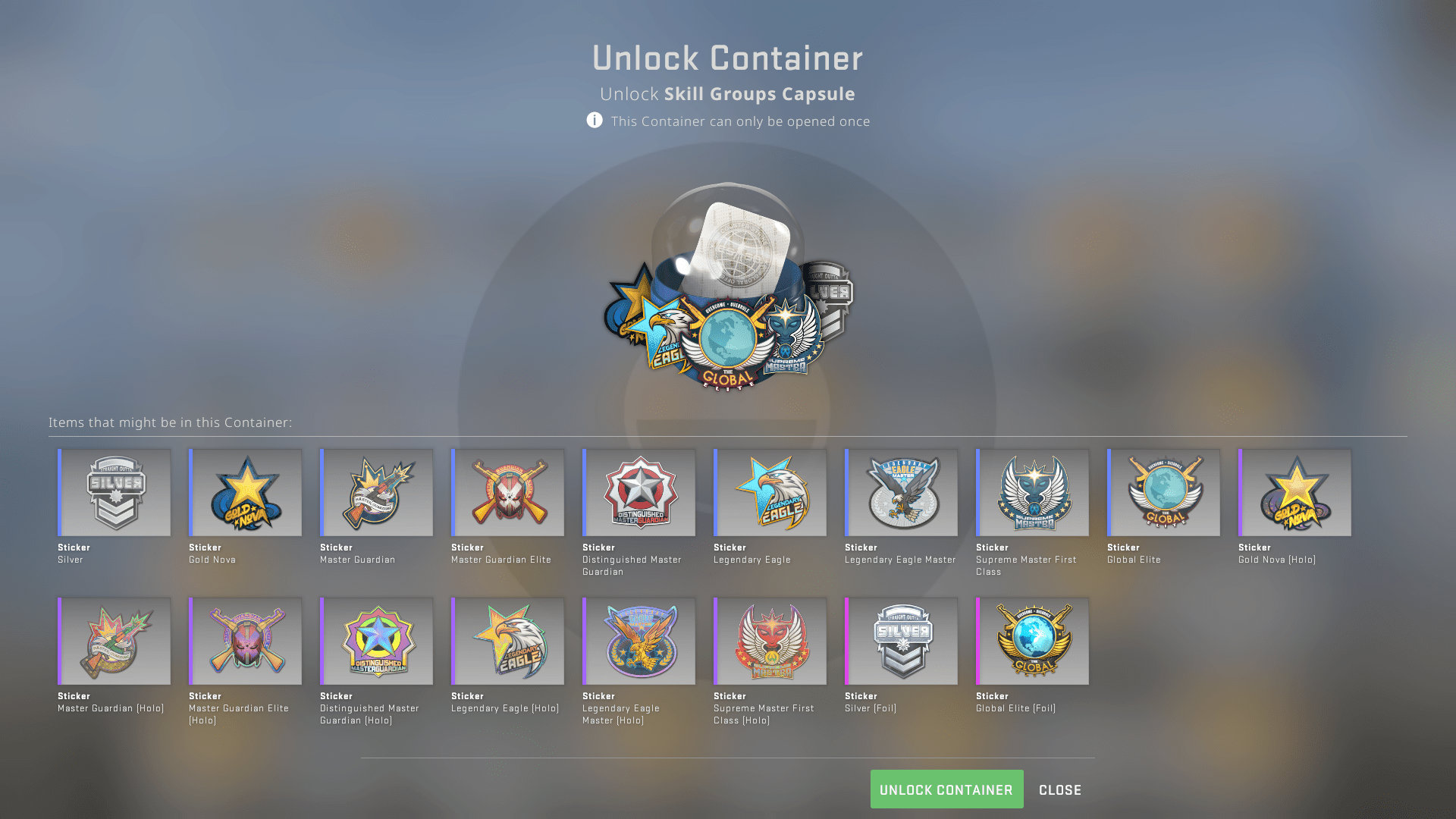 CSGO Update Skill Groups Sticker Capsule & Subzero Changes Elecspo