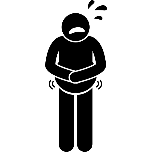 Abdominal, ache, bloated, gas, pain, stomach, swelling icon Download