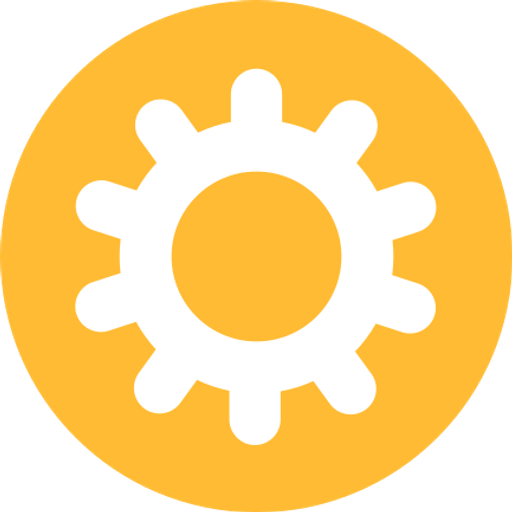 Gear, options, preferences, setting, settings, yellow icon Download