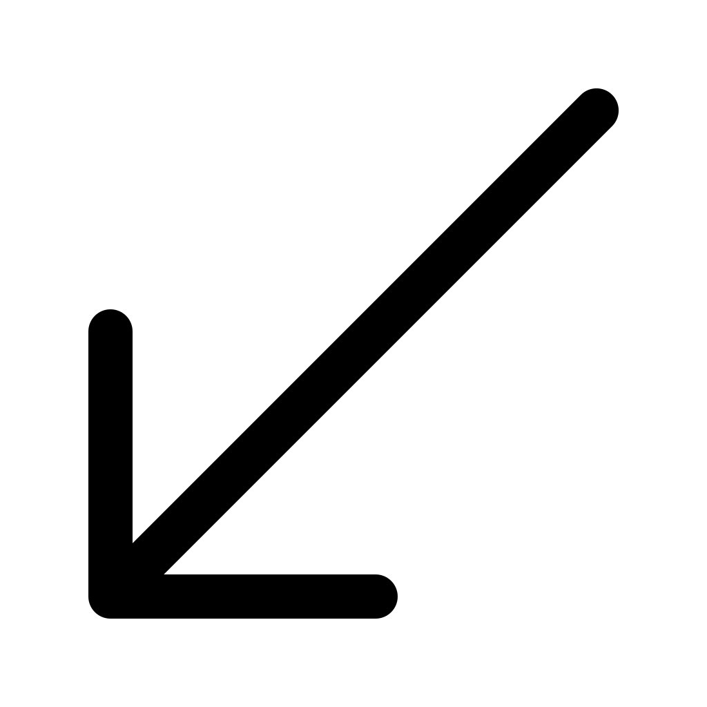 Arrow, down, left icon Free download on Iconfinder