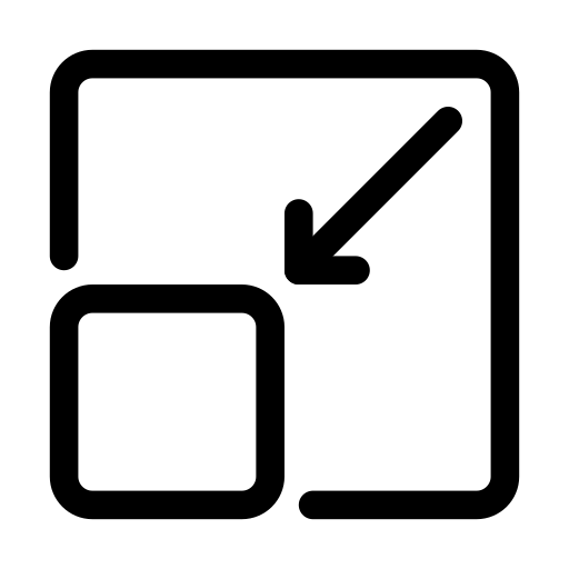 Minimize, minimized, resize icon