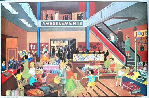 Solve French Department Store 1960s jigsaw puzzle online with 345 pieces