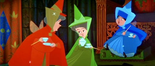Solve WALT DISNEY’S SLEEPING BEAUTY 1959 3 GOOD FAIRIES jigsaw