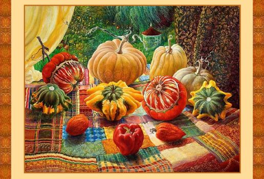 Solve Gourds jigsaw puzzle online with 40 pieces