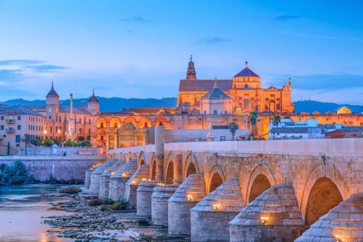 Solve Roman Bridge of Córdoba across Guadalquivir river, Andalusia